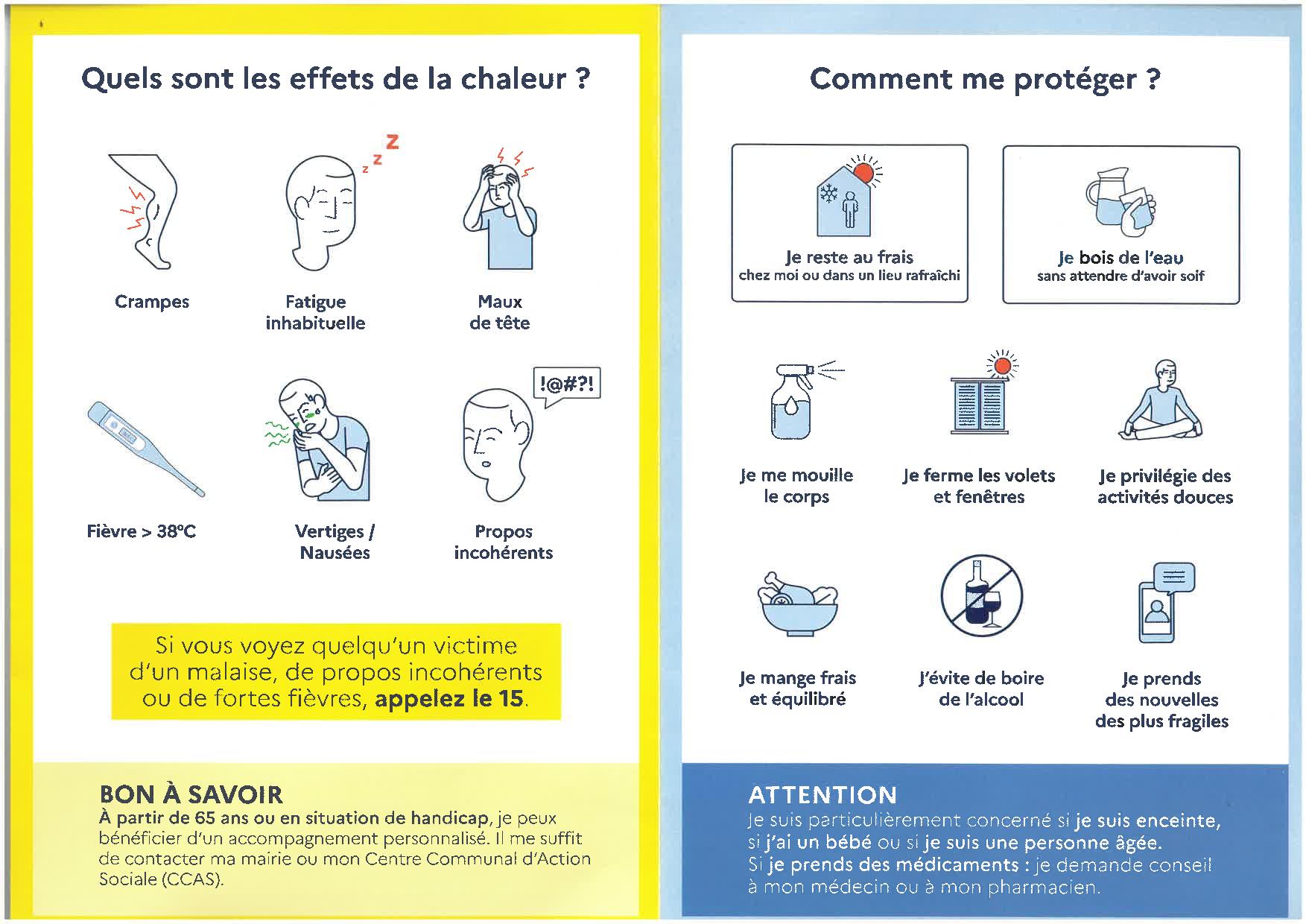 Attention canicule, fortes chaleurs